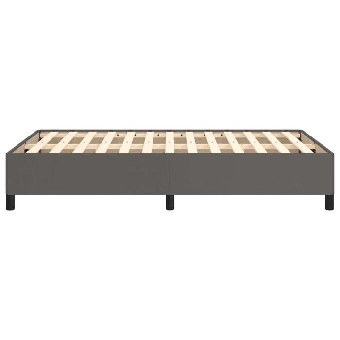 Bettgestell Grau 120x200 cm Kunstleder