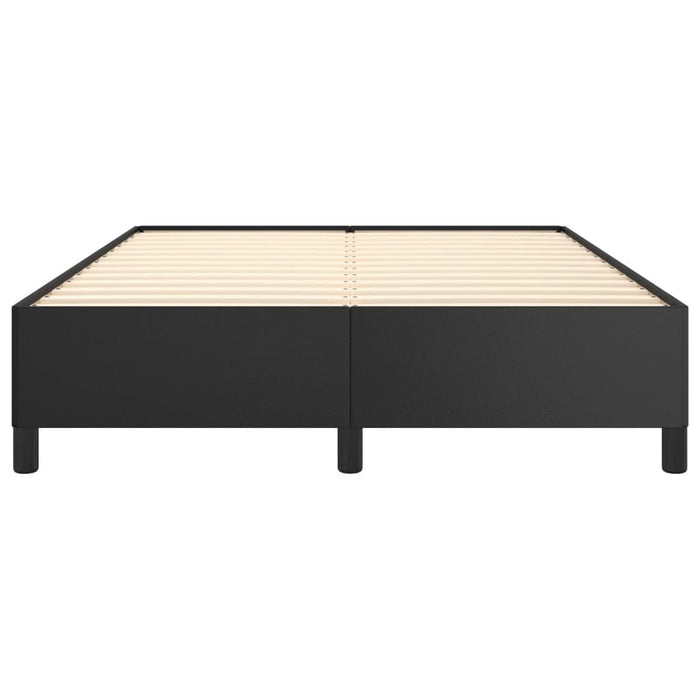 Bettgestell Schwarz 140x200 cm Kunstleder