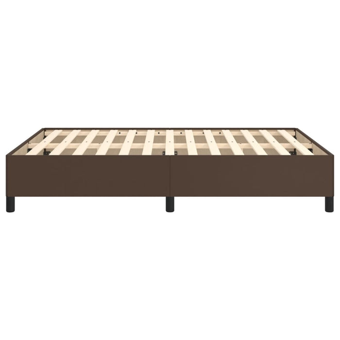 Bettgestell Braun 140x200 cm Kunstleder