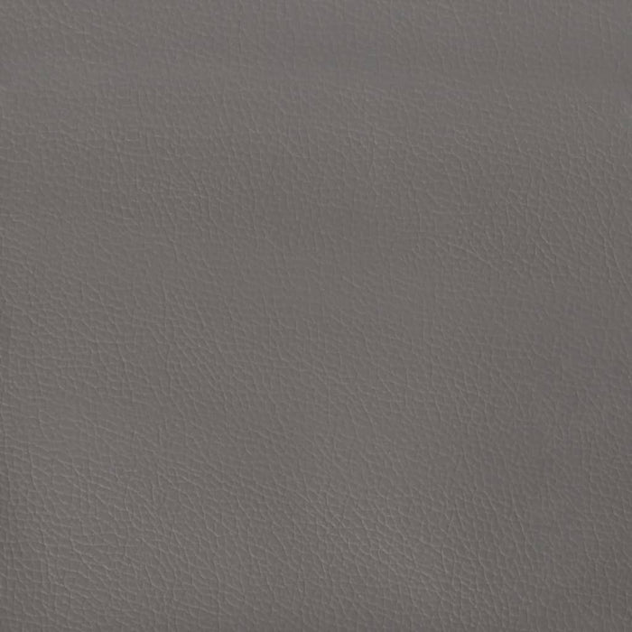 Bettgestell Grau 140x200 cm Kunstleder