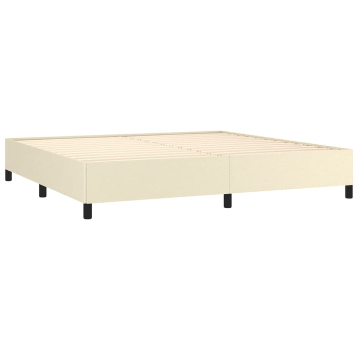 Bettgestell Creme 200x200 cm Kunstleder