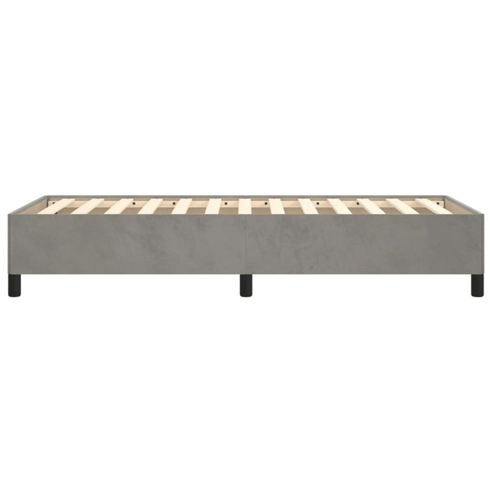 Bettgestell Hellgrau 80x200 cm Samt