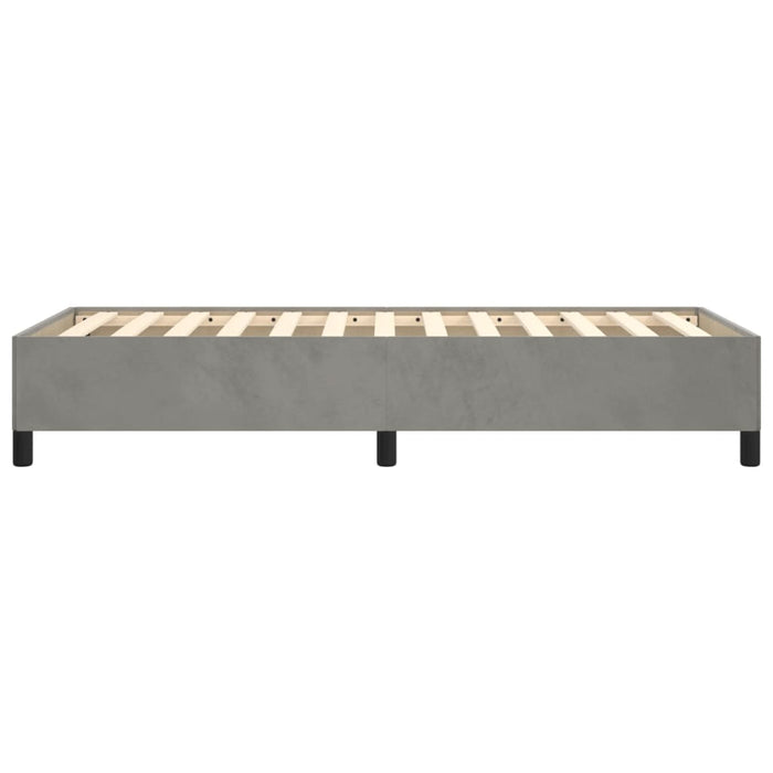 Bettgestell Hellgrau 100x200 cm Samt