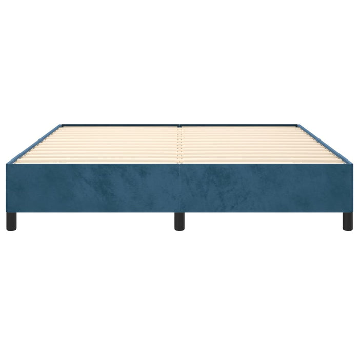 Bettgestell Dunkelblau 160x200 cm Samt