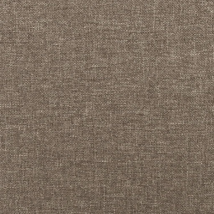 Bettgestell mit Kopfteil Taupe 80x200 cm Stoff