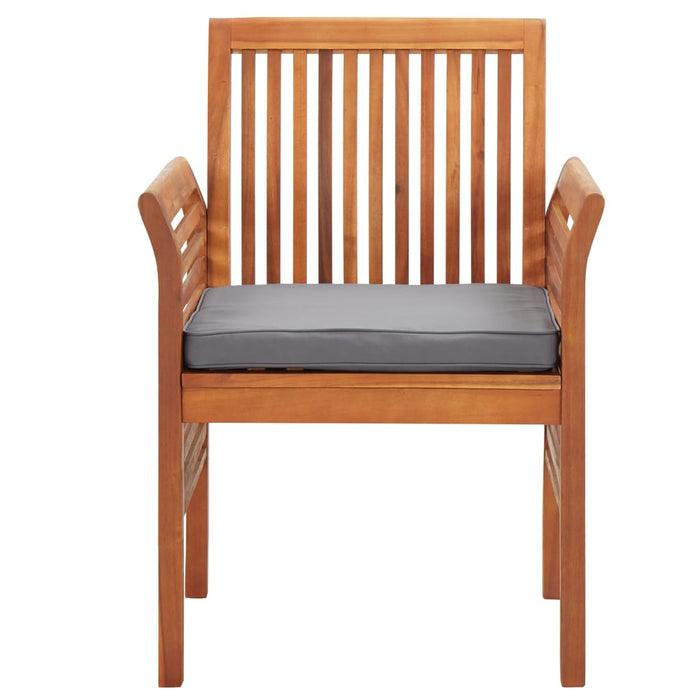 Garten-Essstühle mit Kissen 8 Stk. Massivholz Akazie