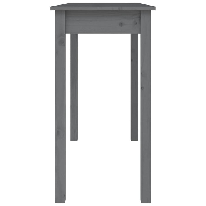 Console table gray 110x40x75 cm solid pine wood
