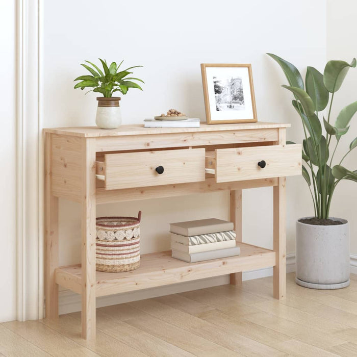Console table 100x35x75 cm solid pine wood