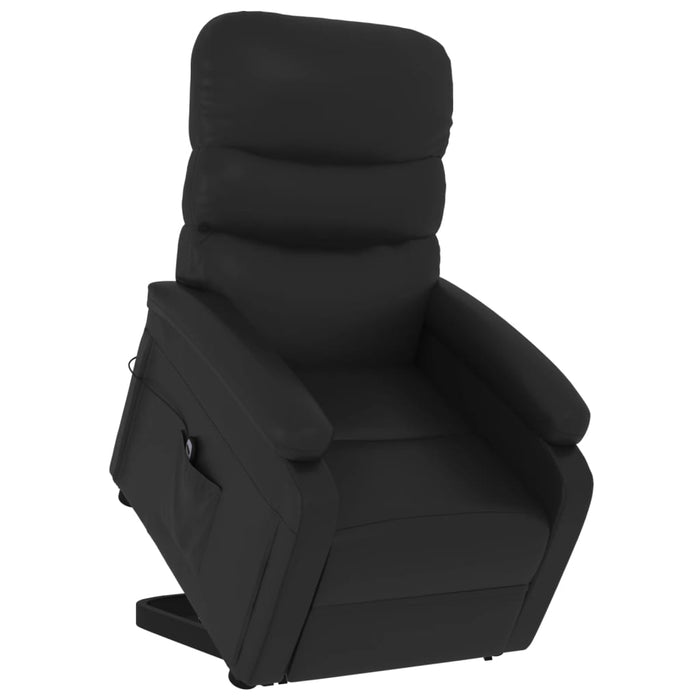 Aufstehsessel Schwarz Kunstleder