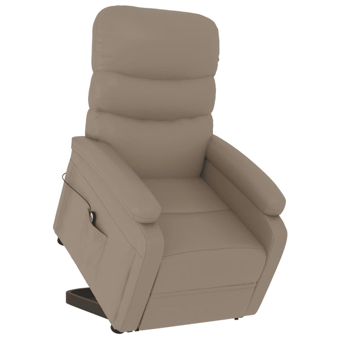 Aufstehsessel Cappuccino-Braun Kunstleder