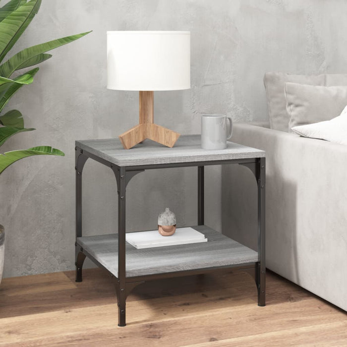 Side tables 2 pcs. Gray Sonoma 40x40x40 cm made of wood