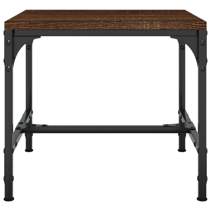 Side tables 2 pcs. Brown oak 40x40x35 cm wood material