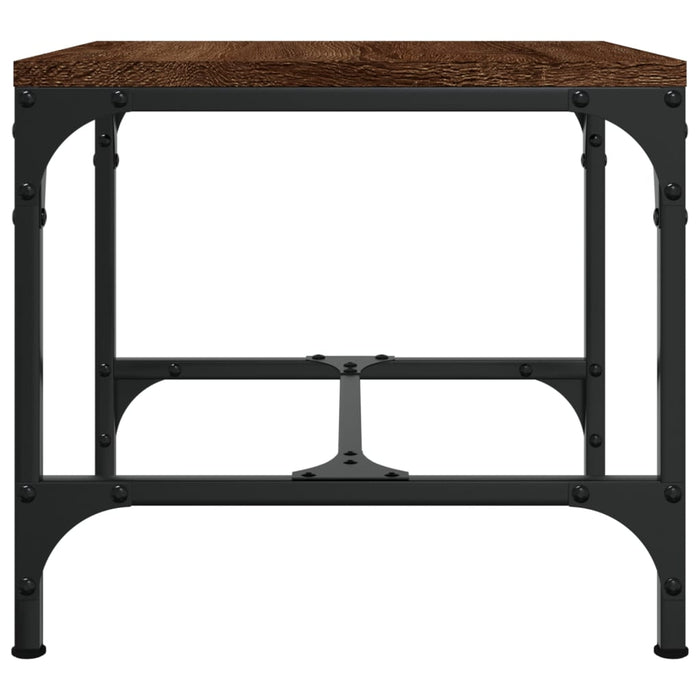 Side tables 2 pcs. Brown oak 40x40x35 cm wood material