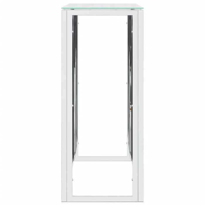 Konsolentisch 110x30x70 cm Edelstahl und Glas