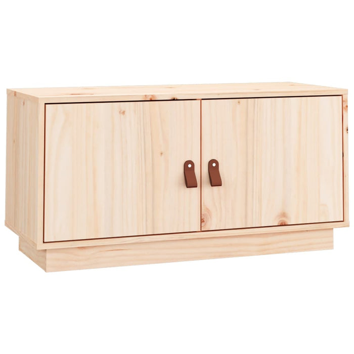 TV cabinet 80x34x40 cm solid pine wood