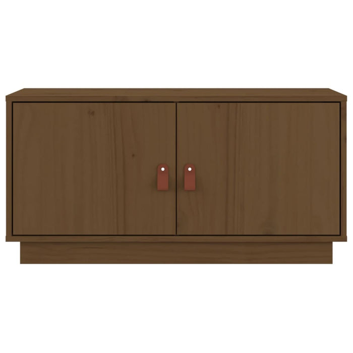 TV-Schrank Honigbraun 80x34x40 cm Massivholz Kiefer