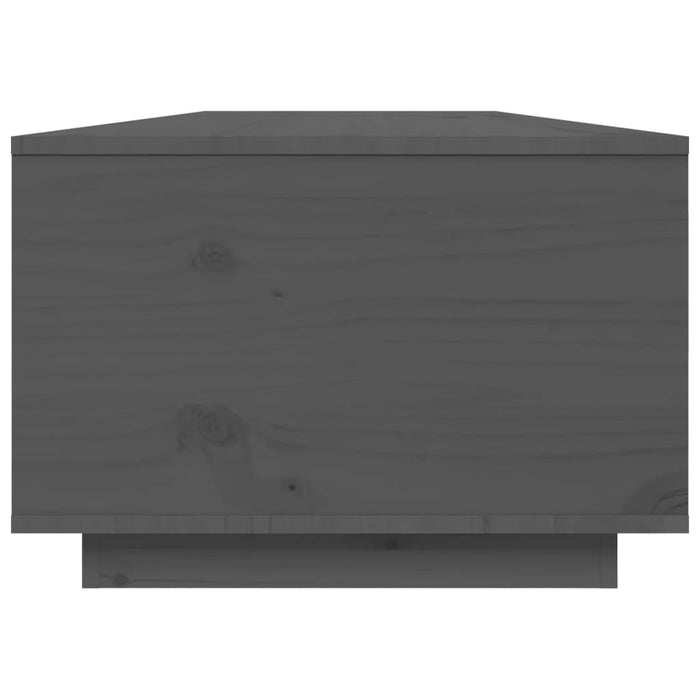 Coffee table gray 80x50x35.5 cm solid pine wood