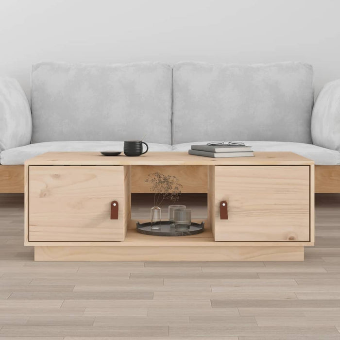 vidaXL coffee table 100x50x35 cm solid pine wood
