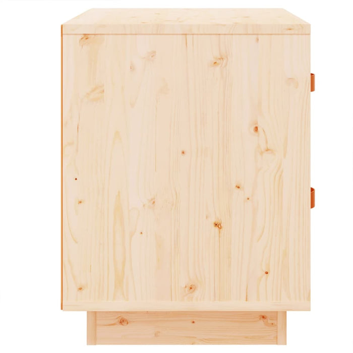 Nachttische 2 Stk. 40x34x45 cm Massivholz Kiefer
