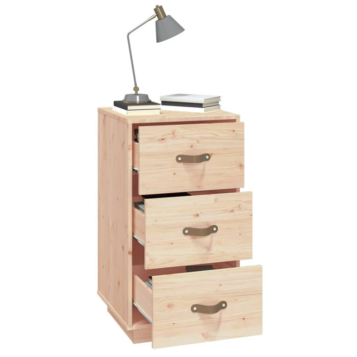 Nachttische 2 Stk. 40x40x75 cm Massivholz Kiefer