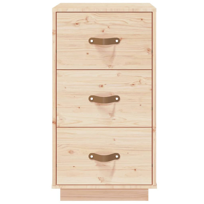 Nachttische 2 Stk. 40x40x75 cm Massivholz Kiefer