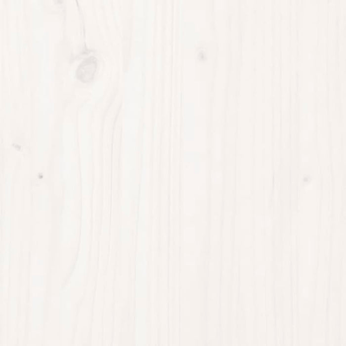 Pflanzkübel Weiß 84,5x84x75 cm Massivholz Kiefer