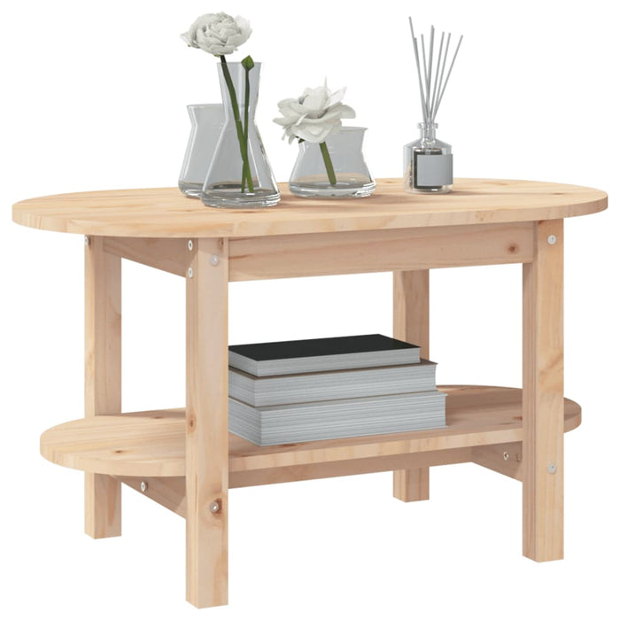 Coffee table 80x45x45 cm solid pine wood