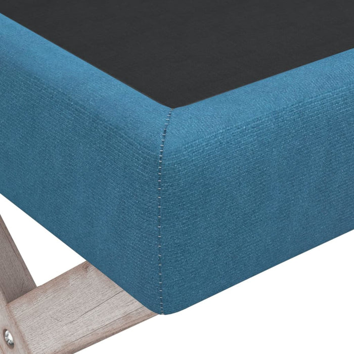 Hocker mit Stauraum Blau 45x45x49 cm Samt