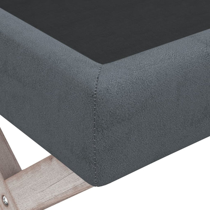 Stool with storage space dark gray 45x45x49 cm velvet