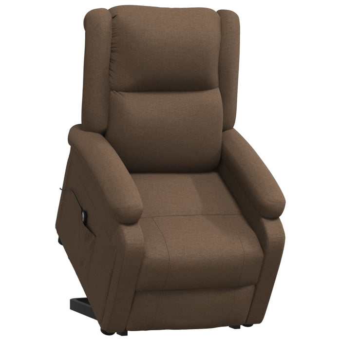 Aufstehsessel Braun Stoff