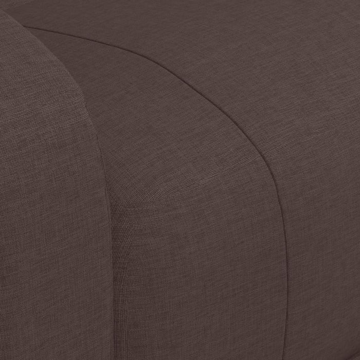 Aufstehsessel Dunkelbraun Stoff