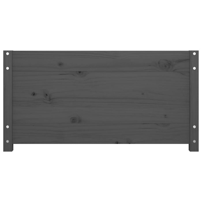 Tagesbett Grau 75x190 cm Massivholz Kiefer