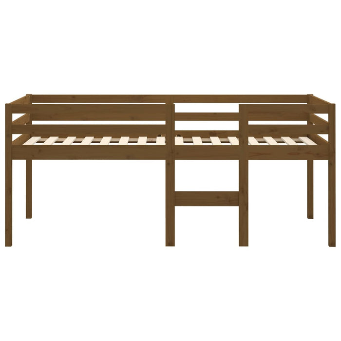 Hochbett Honigbraun 90x190 cm Massivholz Kiefer
