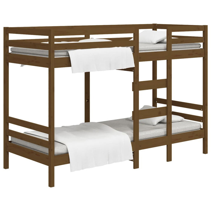 Etagenbett Honigbraun 90x190 cm Massivholz Kiefer