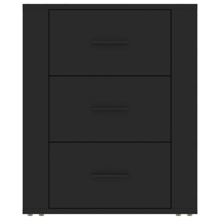 Nachttisch Schwarz 50x36x60 cm Holzwerkstoff