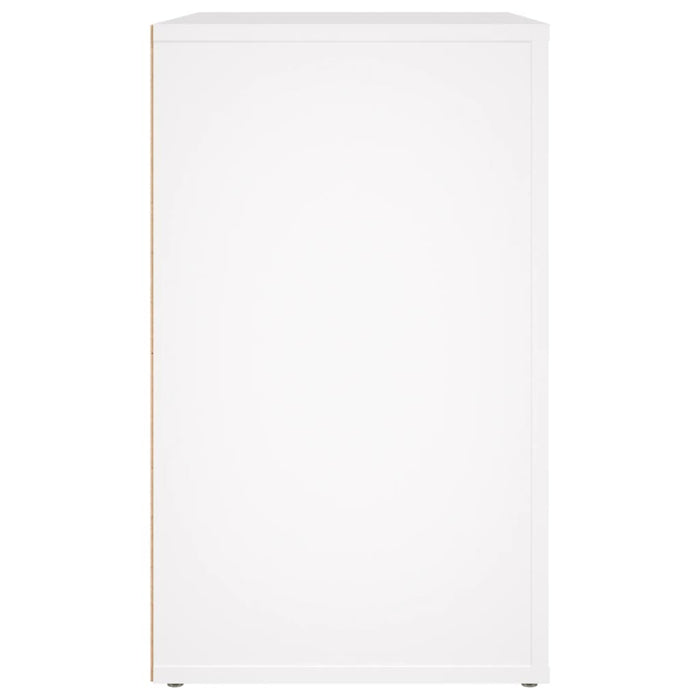 Nachttisch Weiß 50x36x60 cm Holzwerkstoff