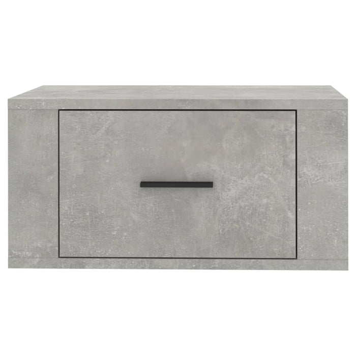 Wand-Nachttische 2 Stk. Betongrau 50x36x25 cm