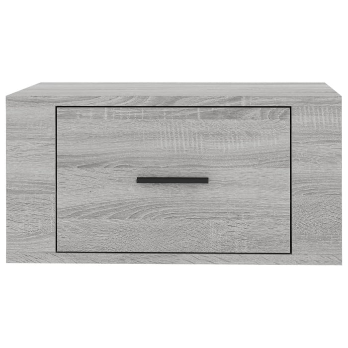Wand-Nachttische 2 Stk. Grau Sonoma 50x36x25 cm