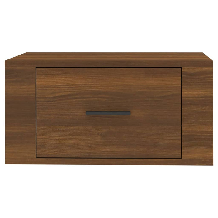 Wand-Nachttische 2 Stk. Braun Eichen-Optik 50x36x25 cm