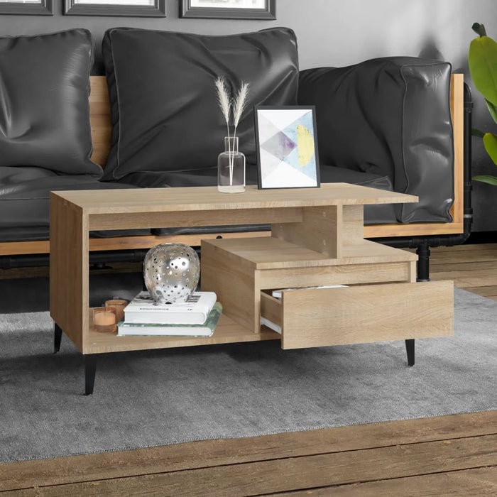 Couchtisch Sonoma-Eiche 90x49x45 cm Holzwerkstoff