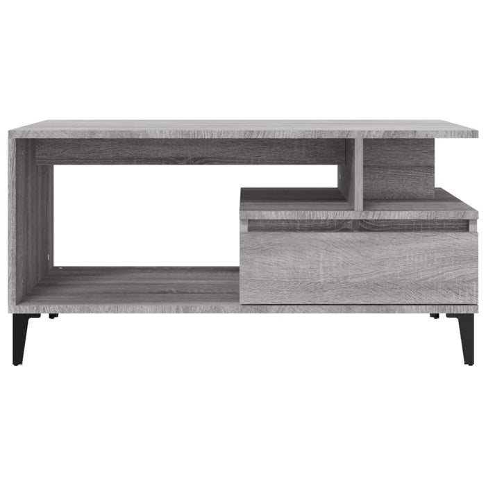 Couchtisch Grau Sonoma 90x49x45 cm Holzwerkstoff