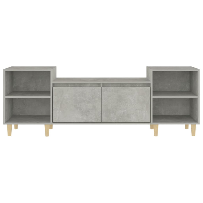 TV-Schrank Betongrau 160x35x55 cm Holzwerkstoff