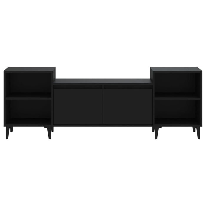 TV-Schrank Schwarz 160x35x55 cm Holzwerkstoff