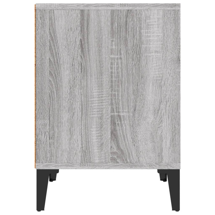Nachttische 2 Stk. Grau Sonoma 40x35x50 cm