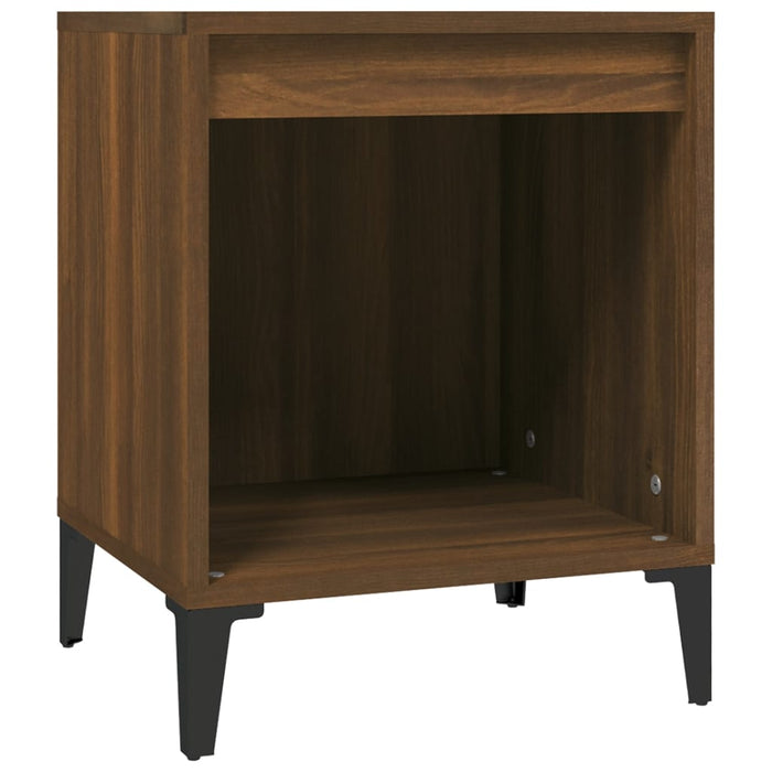 Nachttische 2 Stk. Braun Eichen-Optik 40x35x50 cm