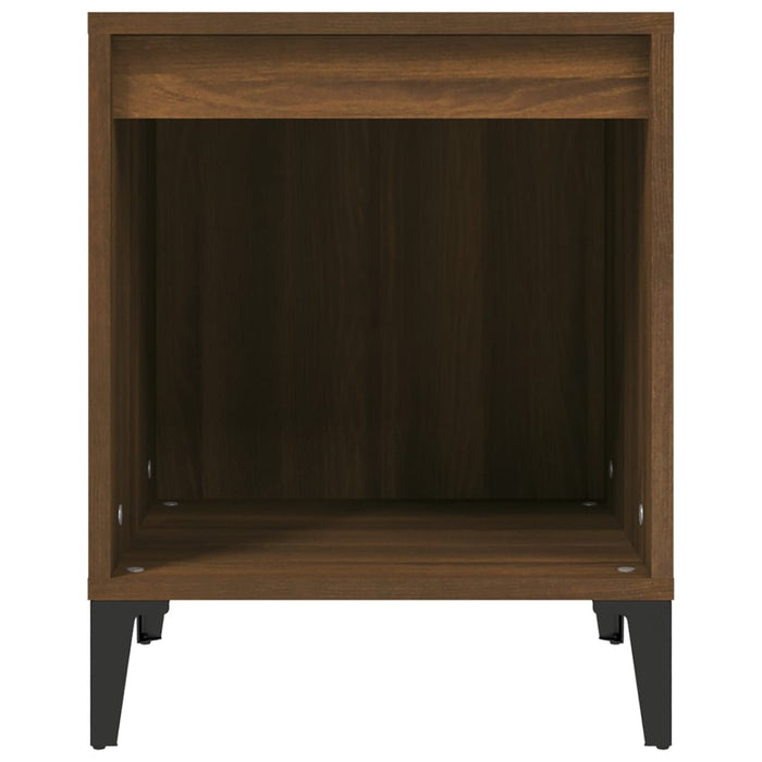 Nachttische 2 Stk. Braun Eichen-Optik 40x35x50 cm