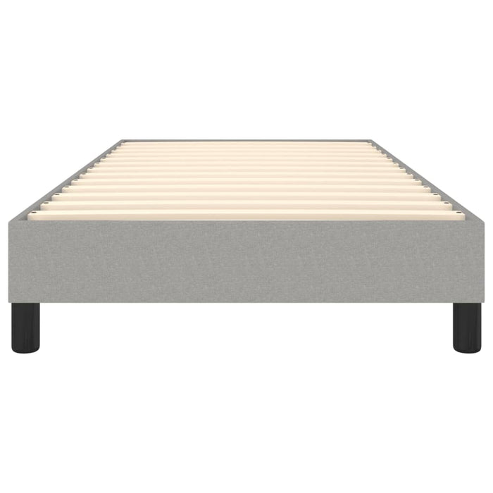 Boxspringbett Hellgrau 80x200 cm Stoff