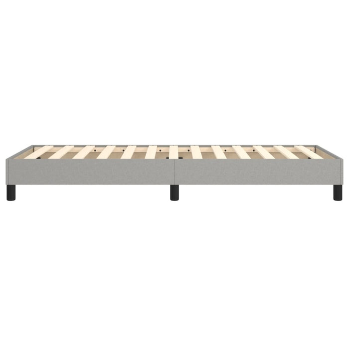 Boxspringbett Hellgrau 80x200 cm Stoff