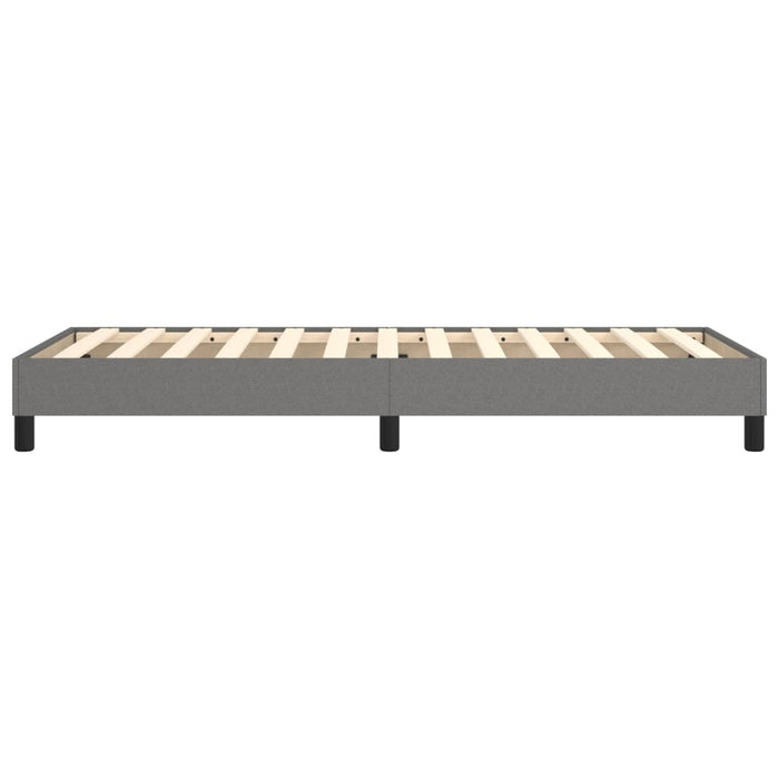 Boxspringbett Dunkelgrau 80x200 cm Stoff