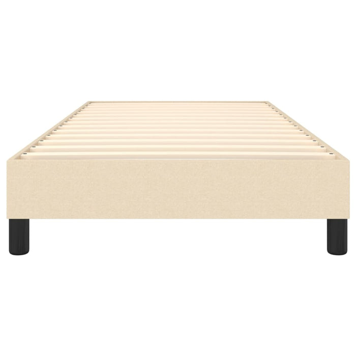 Boxspringbett Creme 80x200 cm Stoff